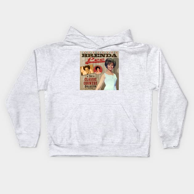 Brenda Lee - The Classic Country Collection Kids Hoodie by PLAYDIGITAL2020